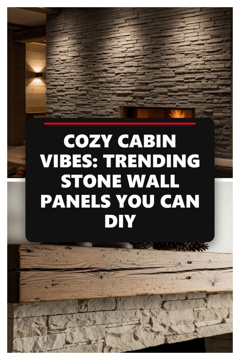 COZY CABIN VIBES: TRENDING STONE WALL PANELS YOU CAN DIY