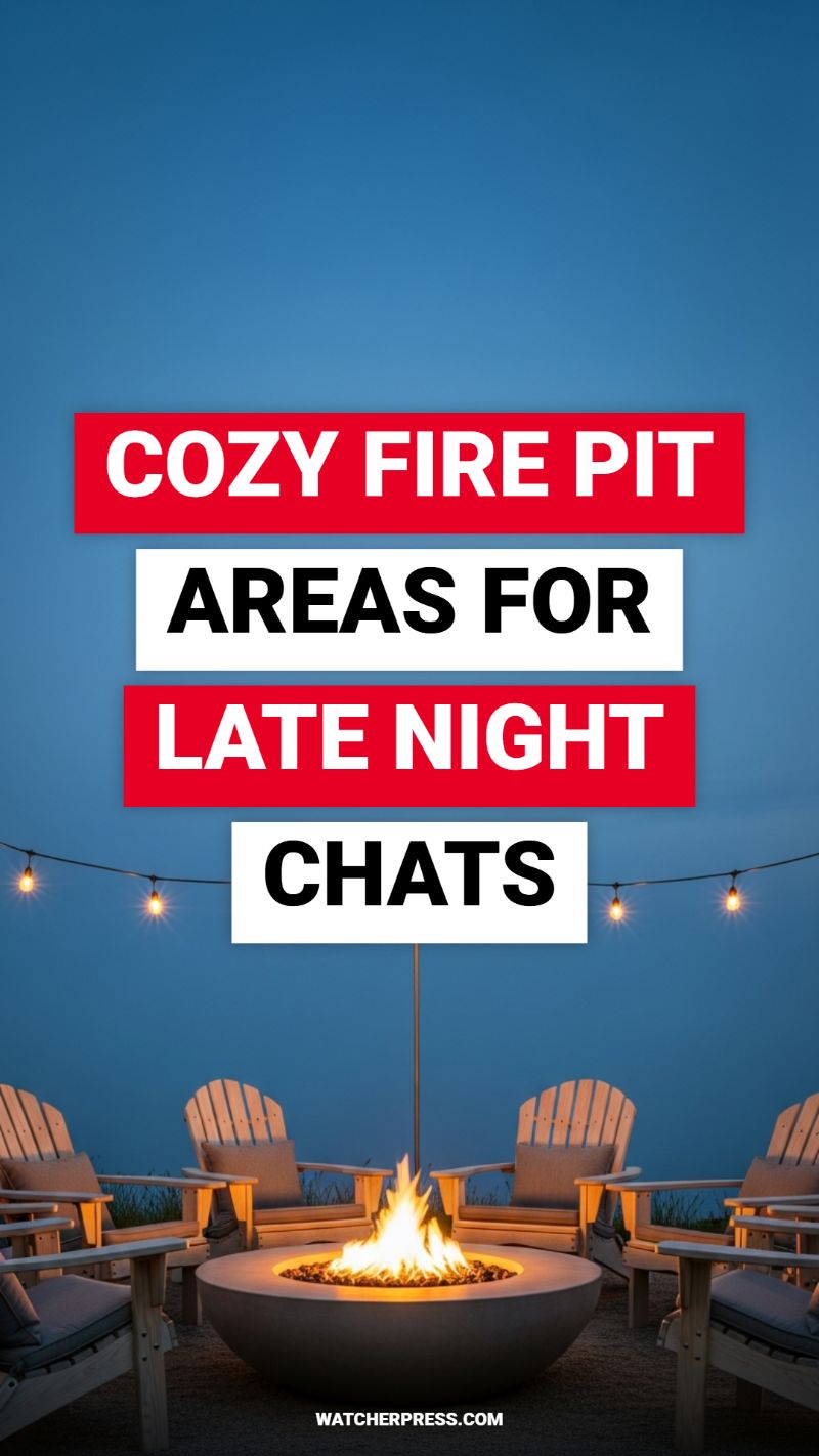 COZY FIRE PIT AREAS FOR LATE NIGHT CHATS