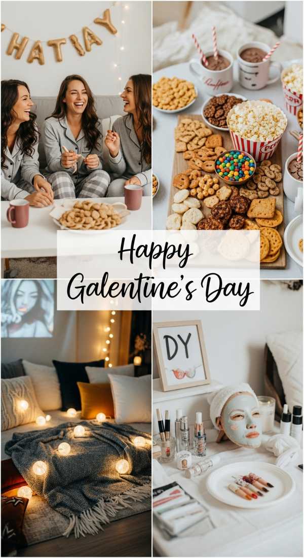 Cozy Galentine's PJ Party Ideas