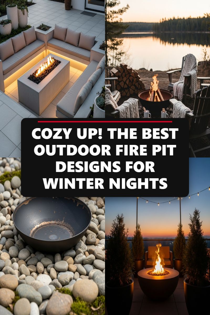 COZY UP! THE BEST OUTDOOR FIRE PIT DESIGNS FOR WINTER NIGHTS