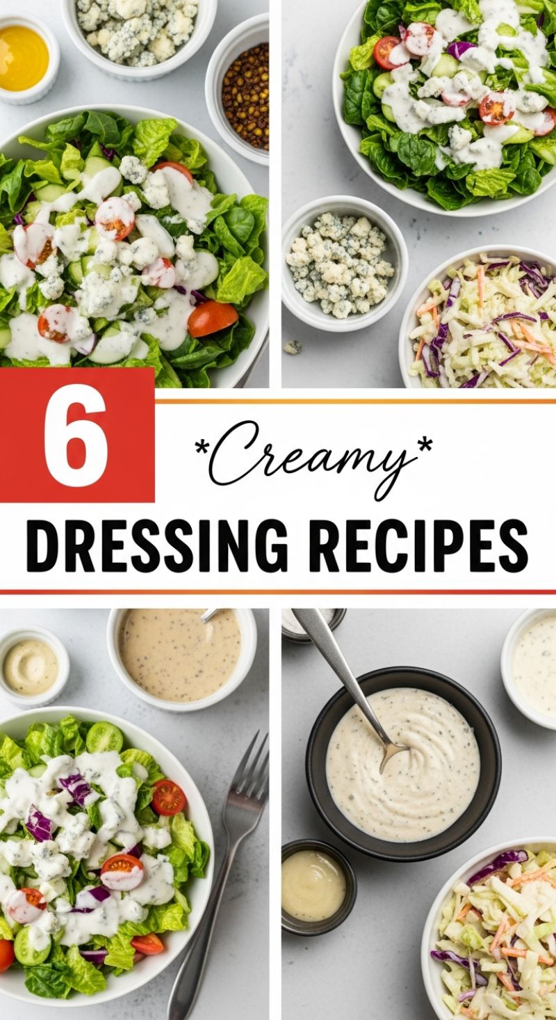 Creamy & Delicious Homemade Dressings