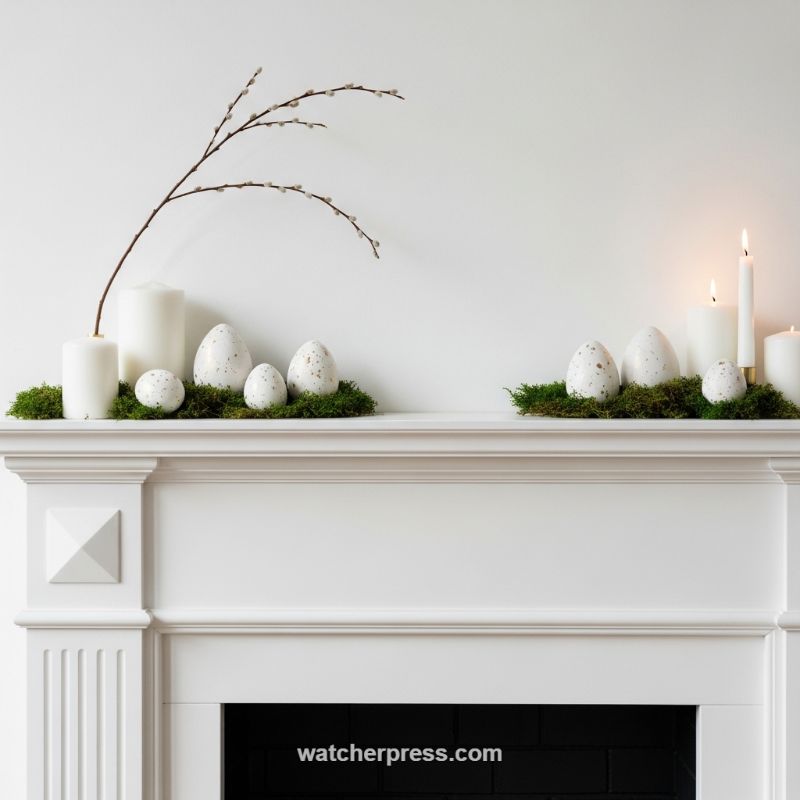 Create a Balanced, Natural Easter Mantelscape