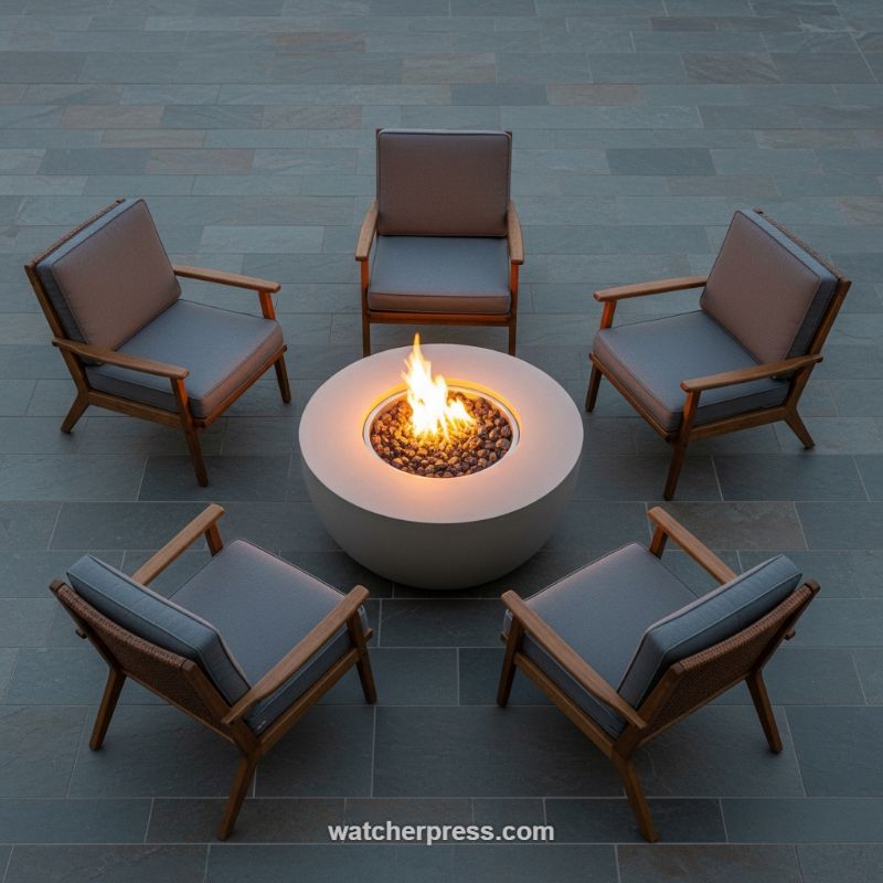 Create Intimate Conversation Hubs with Modern Fire Elements