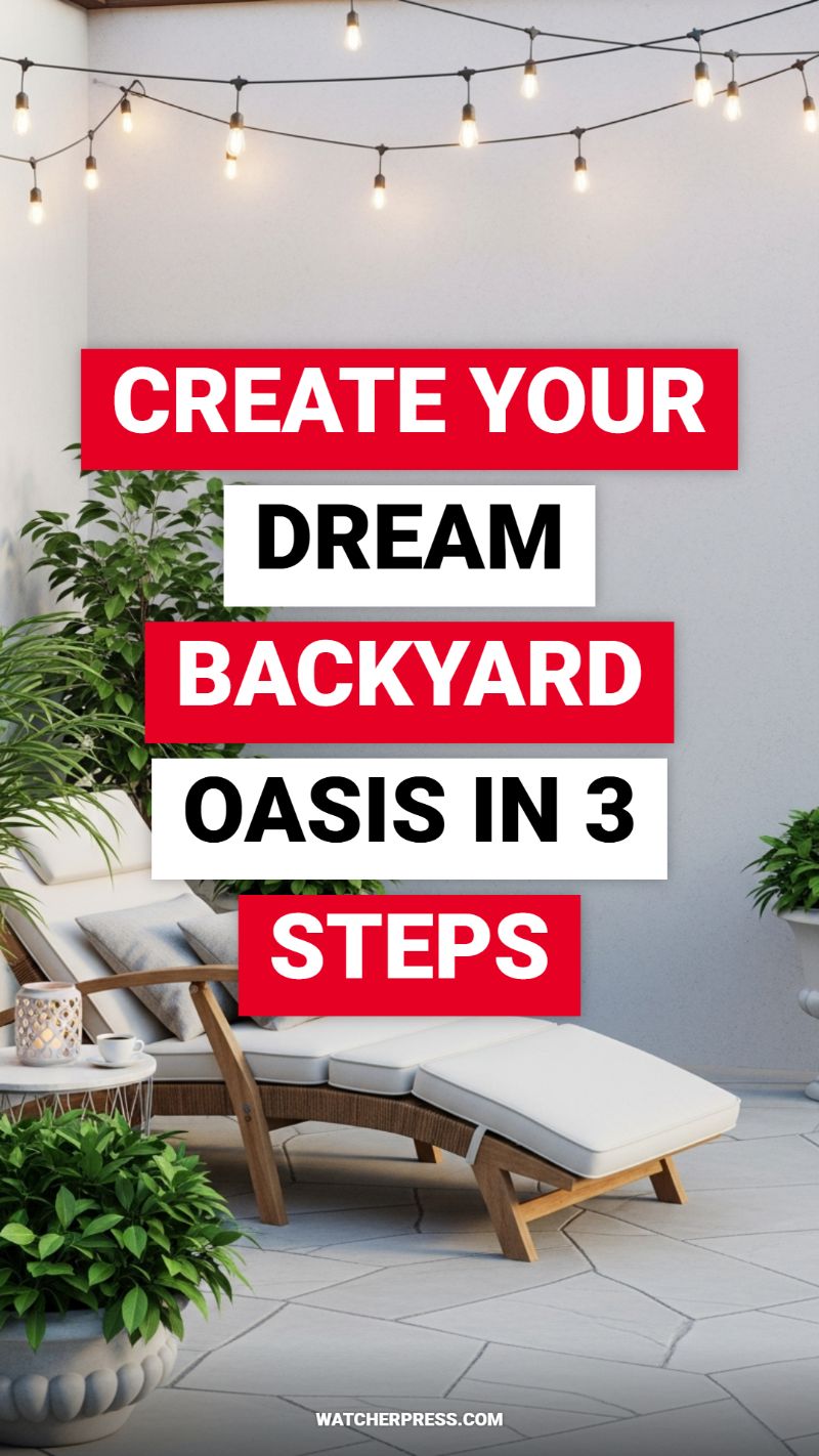 Create Your Dream Backyard Oasis in 3 Steps