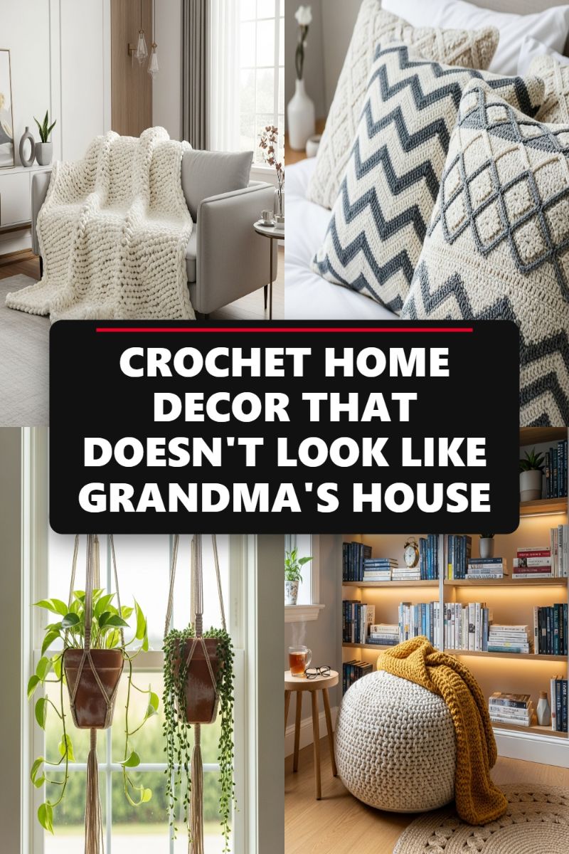 CROCHET HOME DECOR THAT DOESN'T LOOK LIKE GRANDMA'S HOUSE