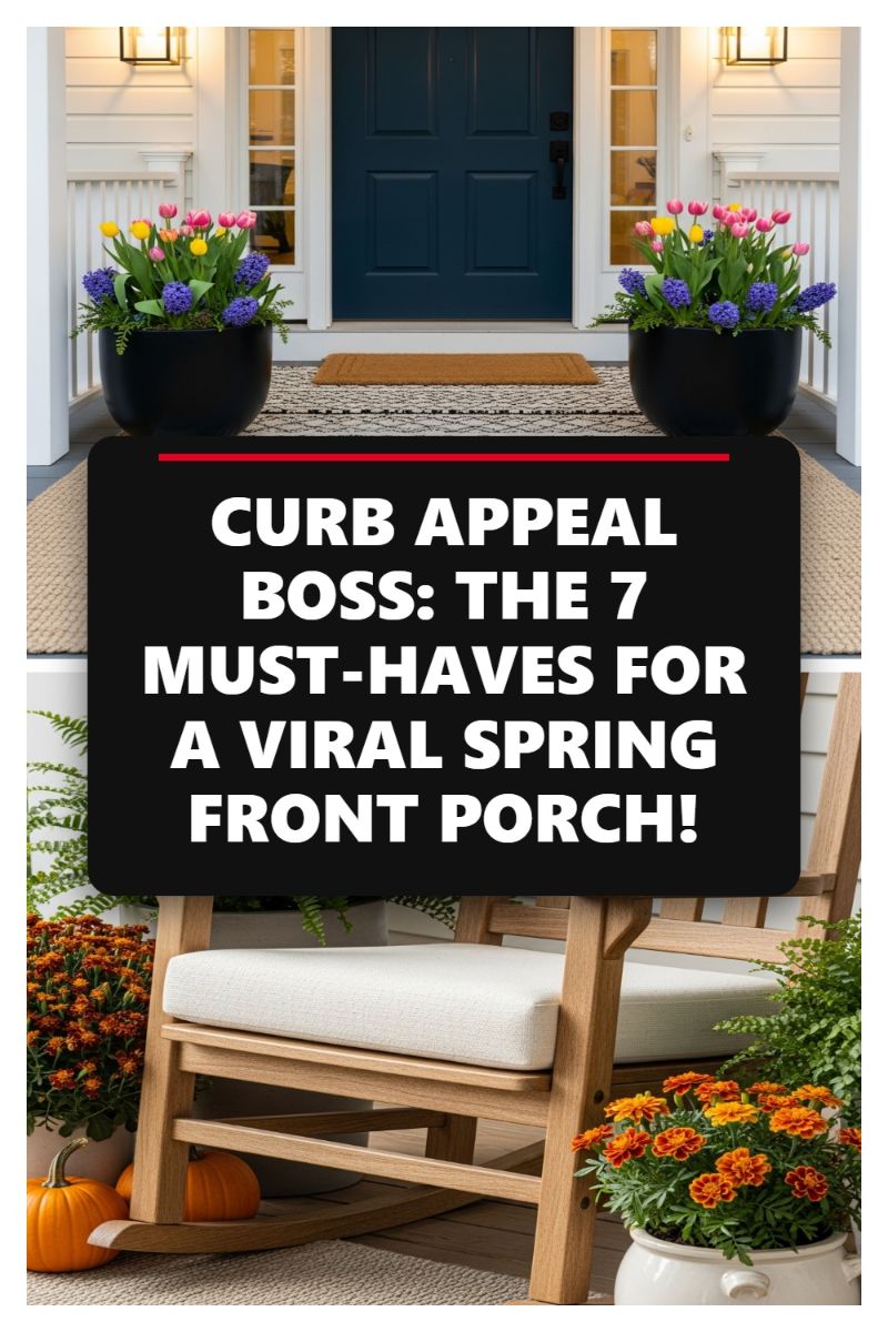 CURB APPEAL BOSS: THE 7 MUST-HAVES FOR A VIRAL SPRING FRONT PORCH!