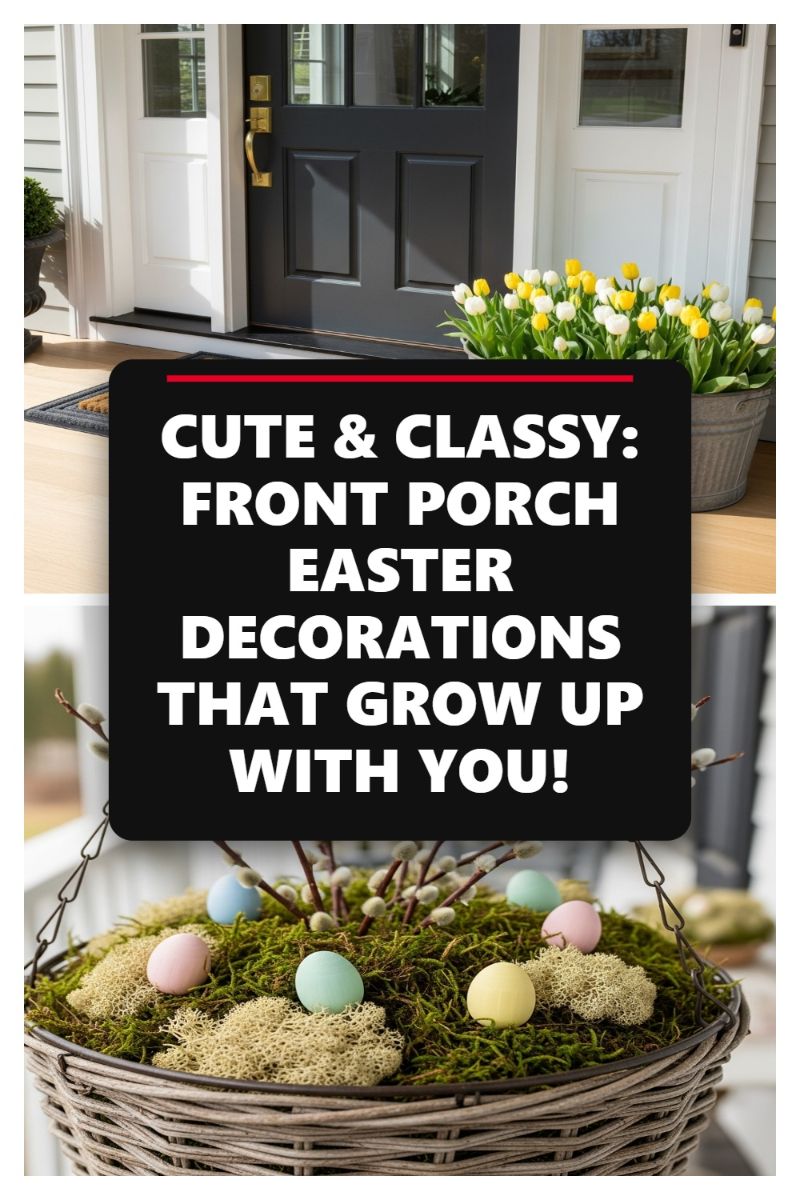 CUTE & CLASSY: FRONT PORCH EASTER DECORATIONS THAT GROW UP WITH YOU!