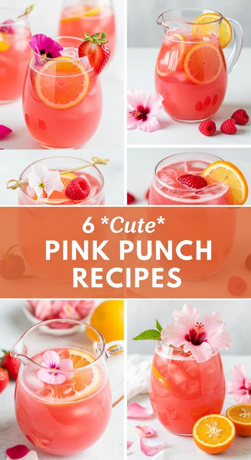 Cute & Refreshing Pink Punch Recipes
