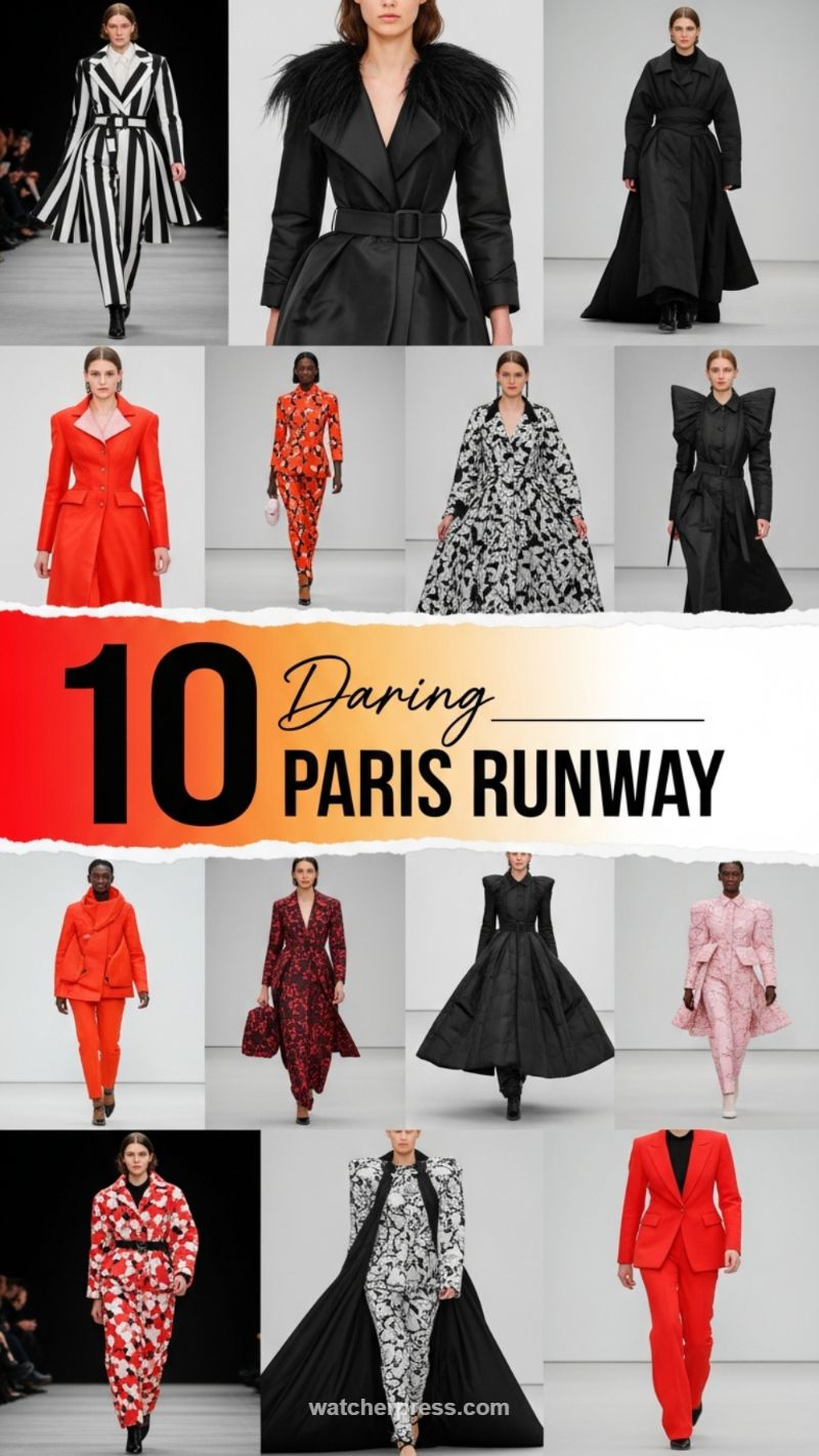 Daring Runway Structure: Statement Outerwear