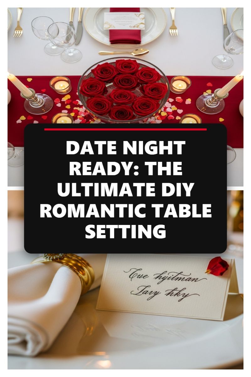 DATE NIGHT READY: THE ULTIMATE DIY ROMANTIC TABLE SETTING