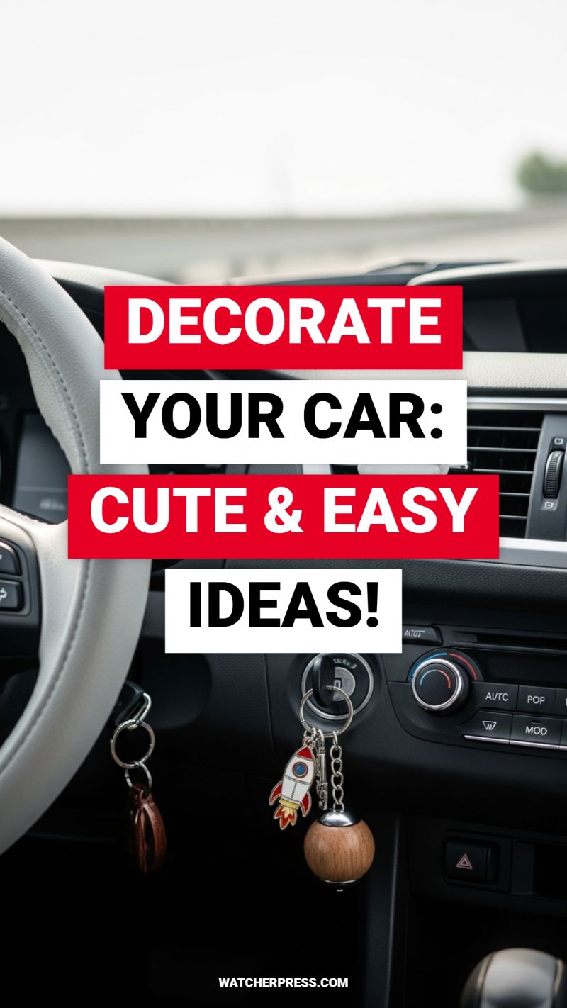 DECORATE YOUR CAR: CUTE & EASY IDEAS!
