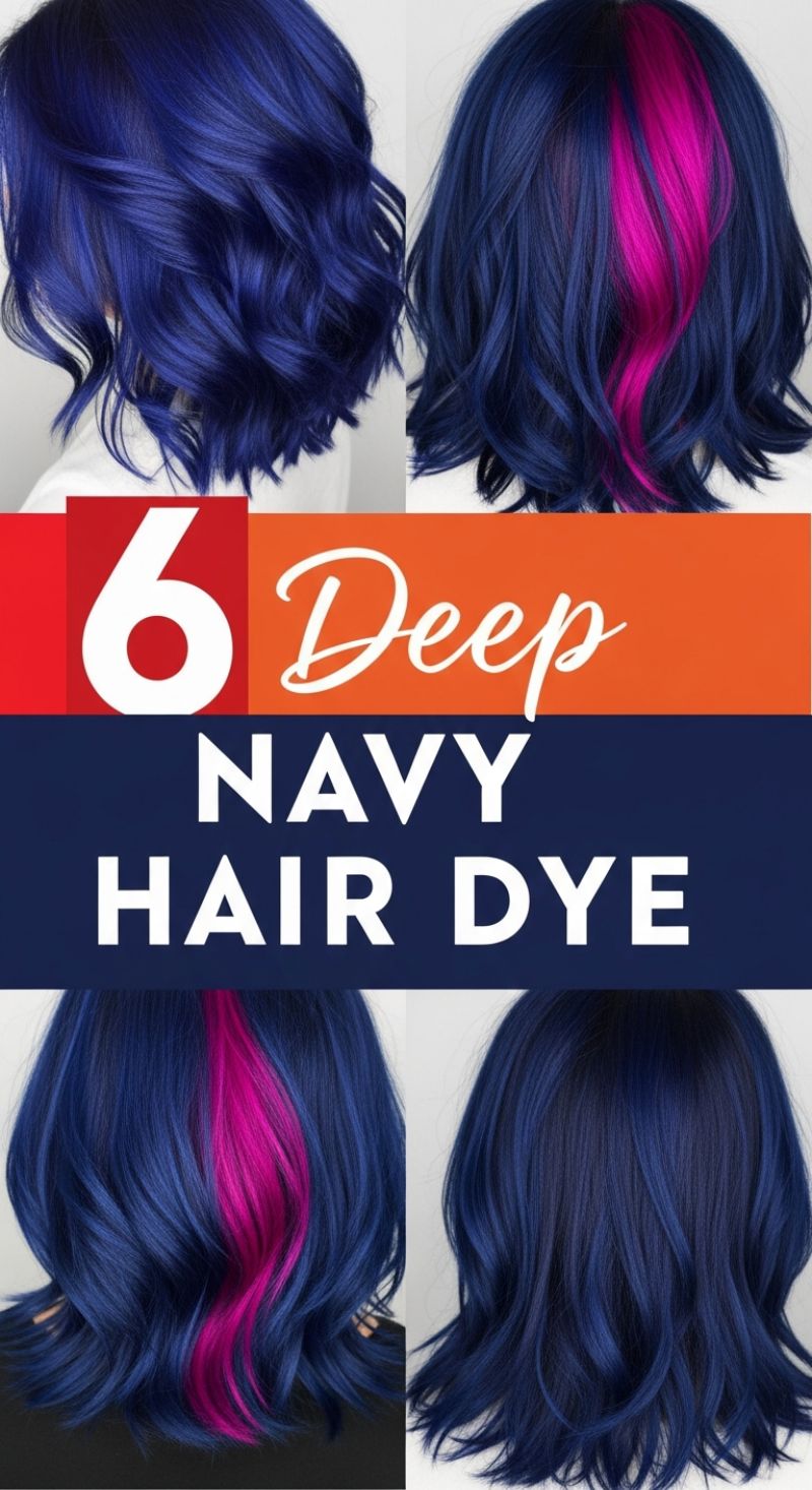 Deep Navy Hair Dye: The Boldest Color Choice for Prom Night