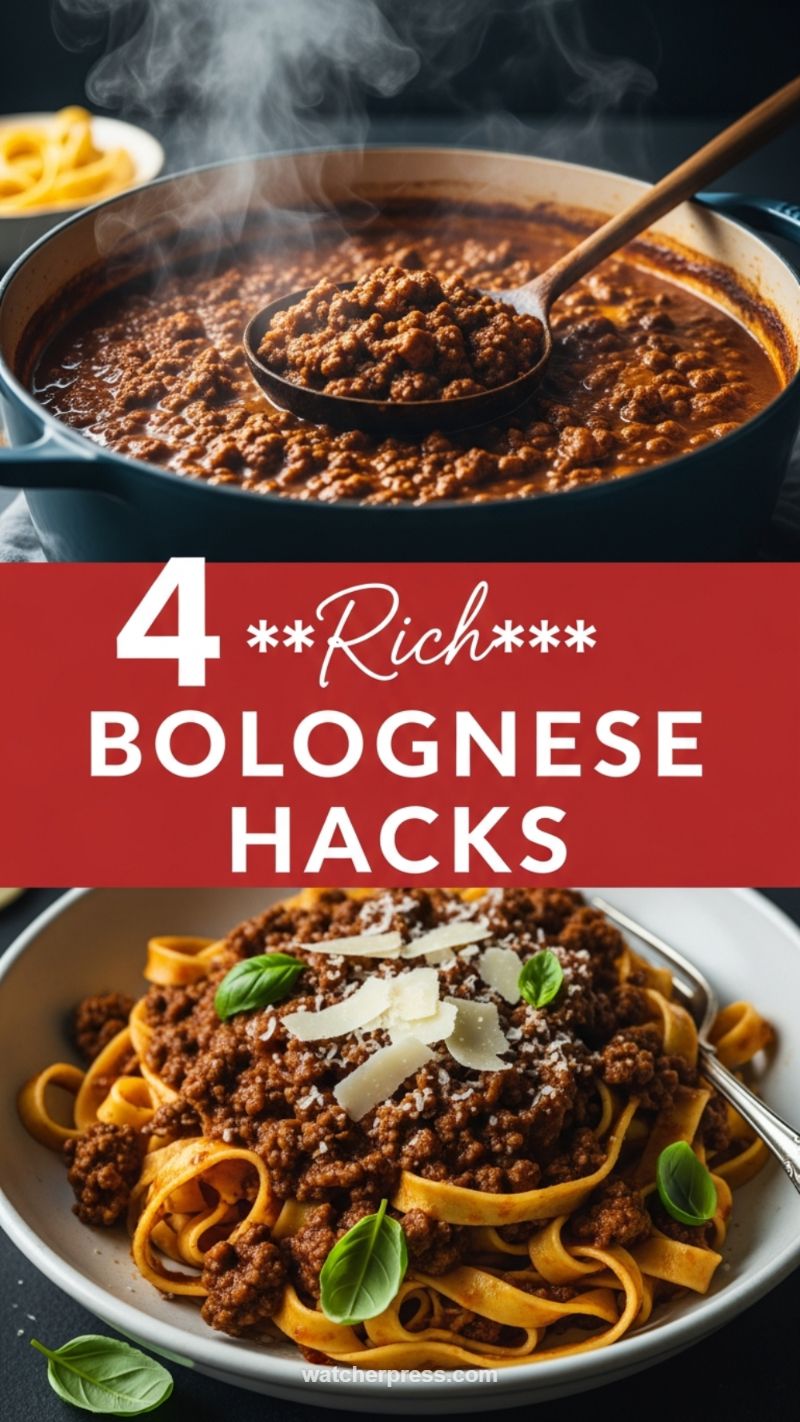 Depth of Flavor: 4 Rich Bolognese Enhancements (Hacks)