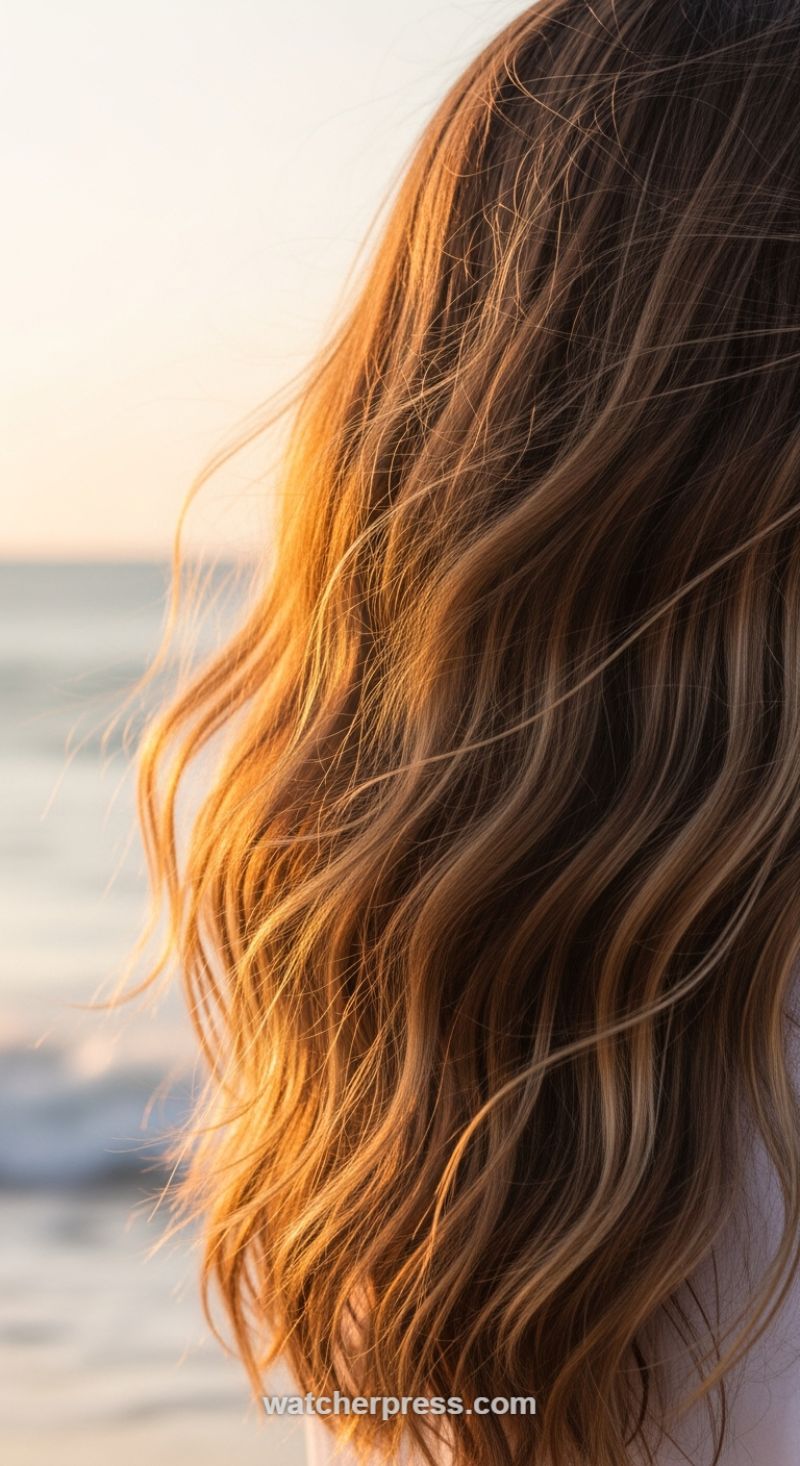 Dimensional Sun-Kissed Waves (The Golden Hour Glow)