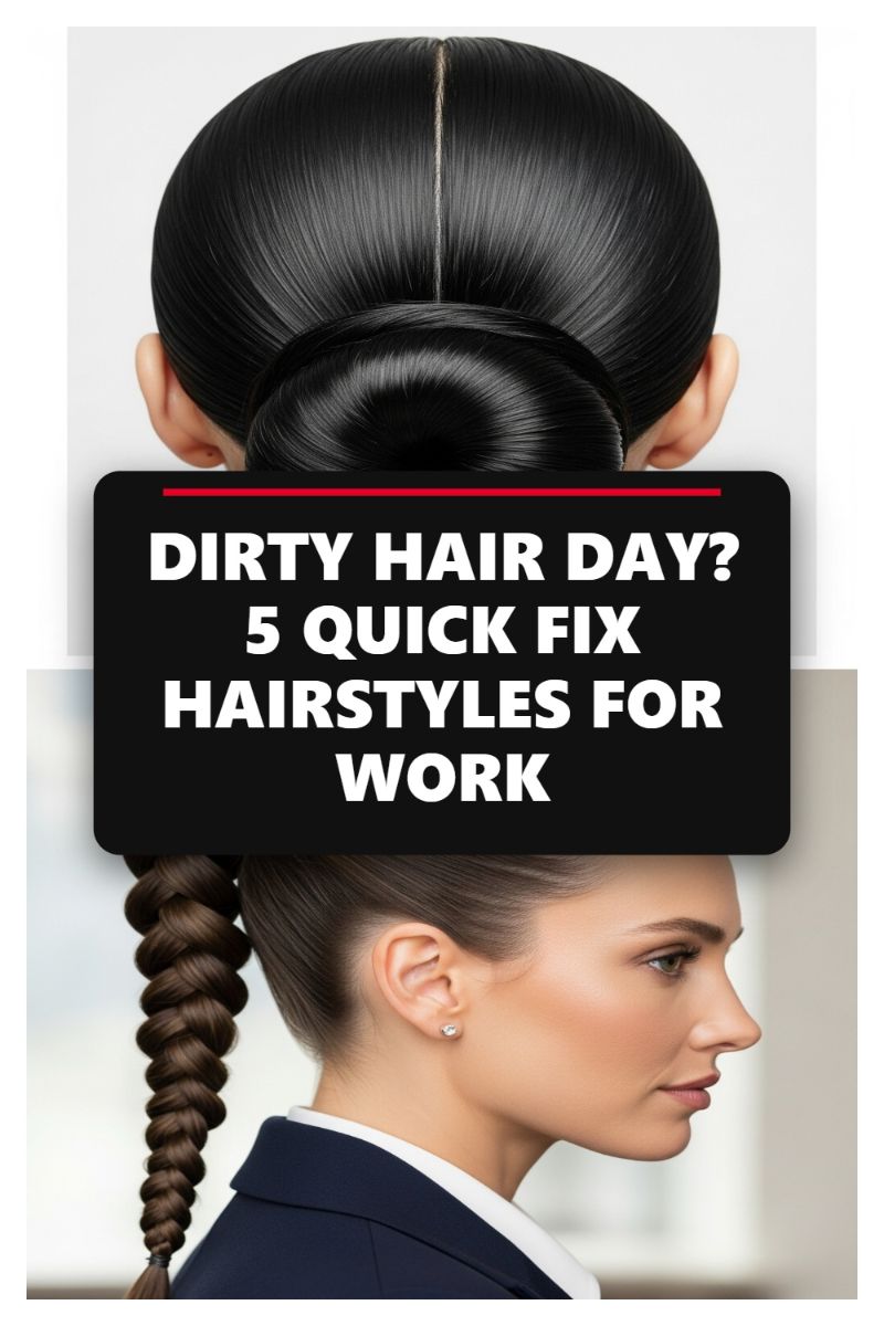 DIRTY HAIR DAY? 5 QUICK FIX HAIRSTYLES FOR WORK