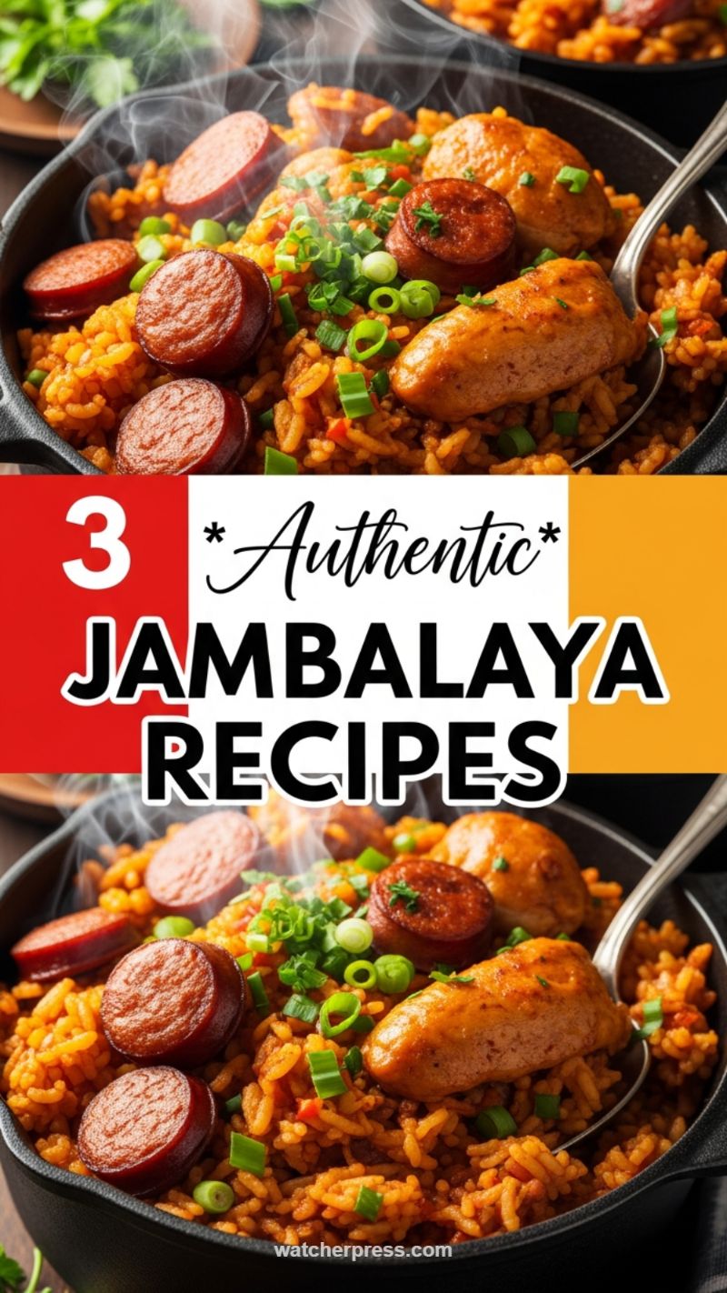 Dive Into Cajun Flavor: Authentic Jambalaya with Sausage and Chicken
