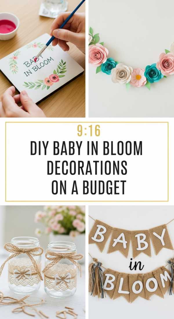 DIY Baby in Bloom Decorations on a Budget