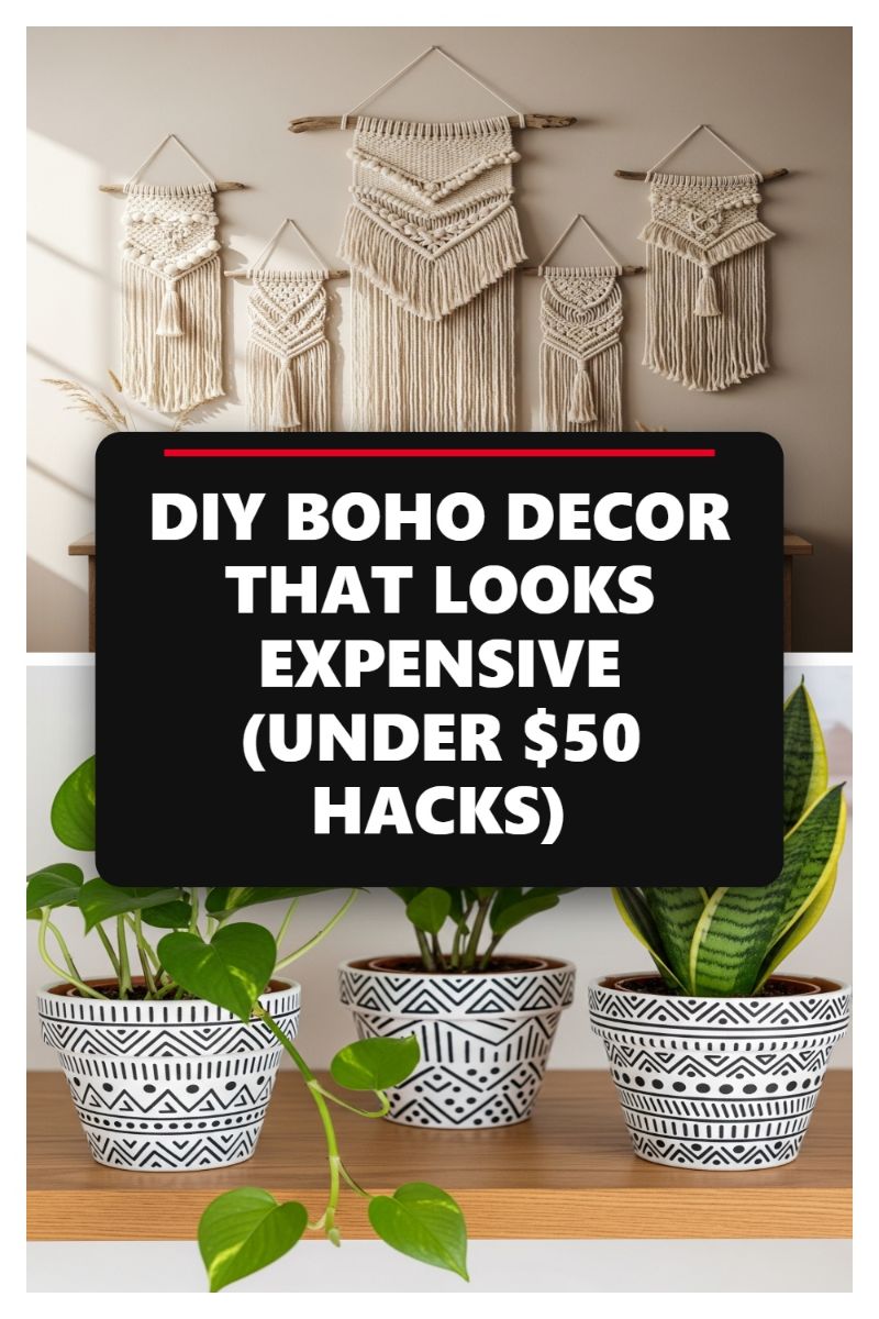 DIY BOHO DECOR THAT LOOKS EXPENSIVE (UNDER $50 HACKS)