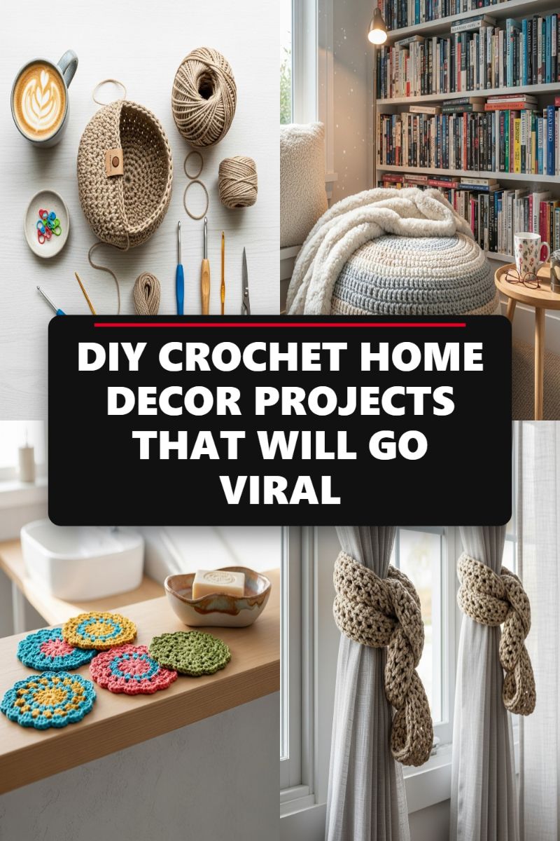 DIY CROCHET HOME DECOR PROJECTS THAT WILL GO VIRAL