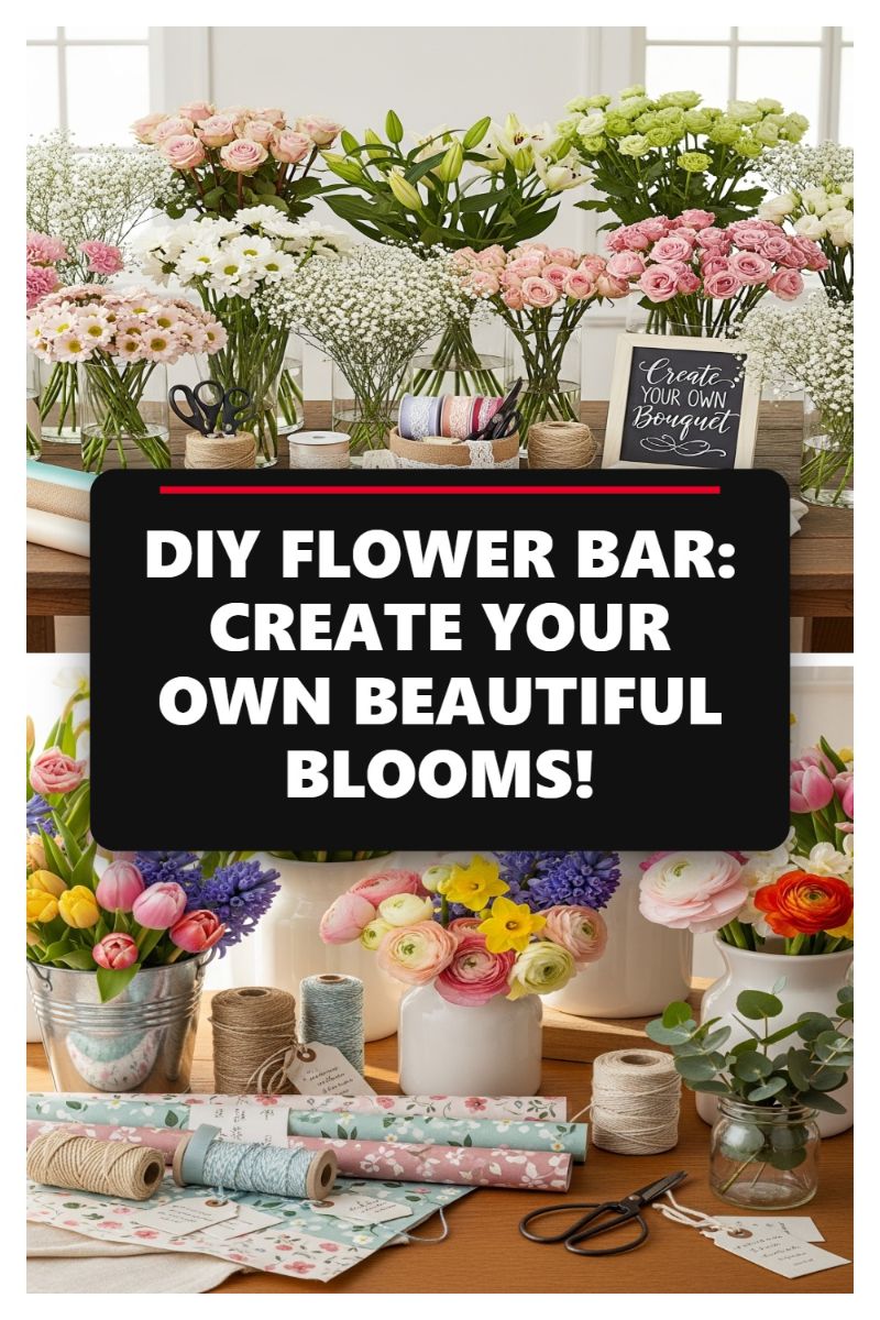 DIY FLOWER BAR: CREATE YOUR OWN BEAUTIFUL BLOOMS!