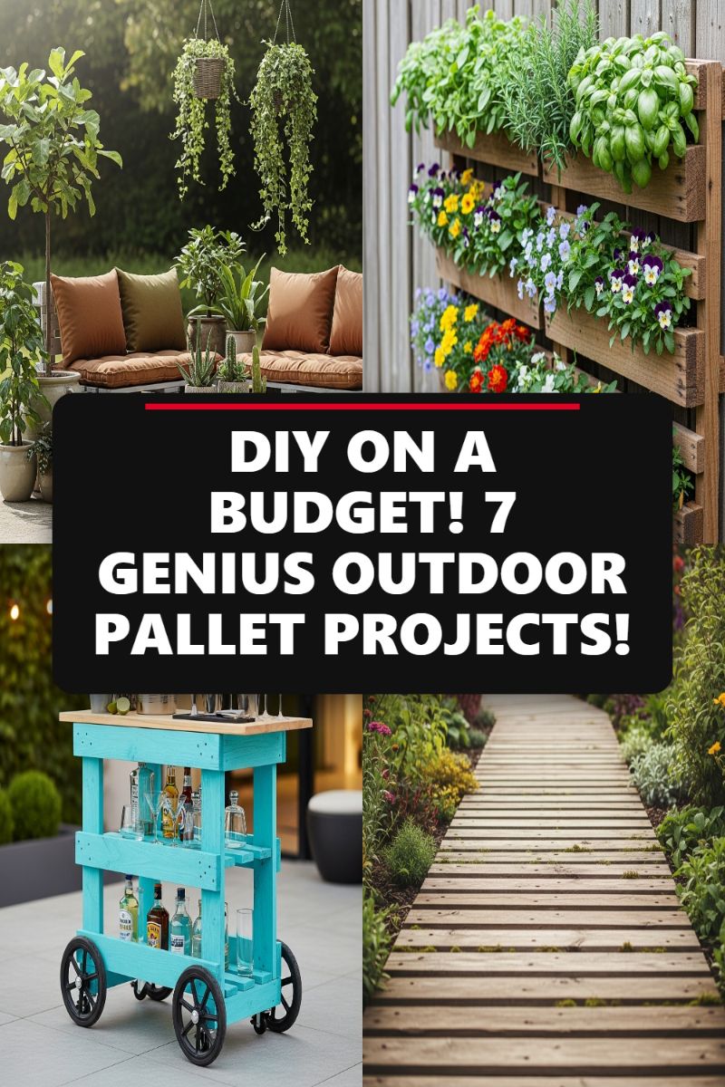 DIY ON A BUDGET! 7 GENIUS OUTDOOR PALLET PROJECTS!