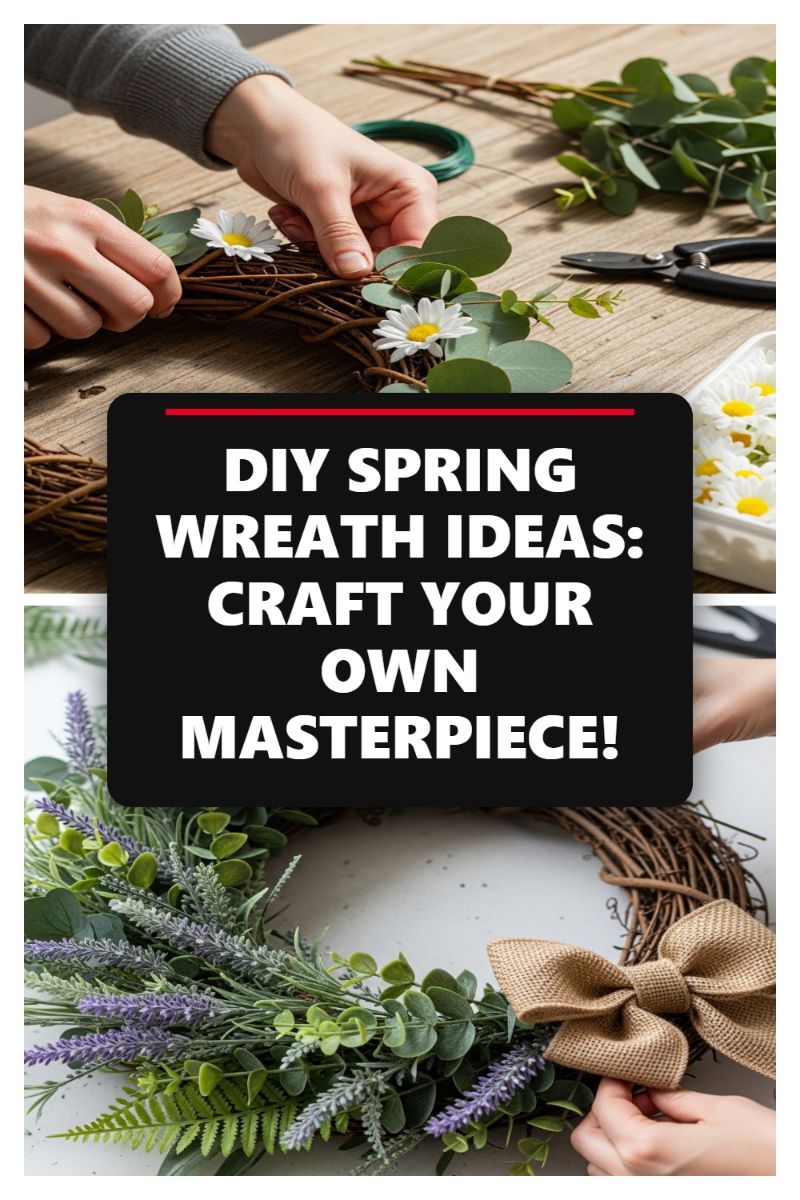 DIY SPRING WREATH IDEAS: CRAFT YOUR OWN MASTERPIECE!
