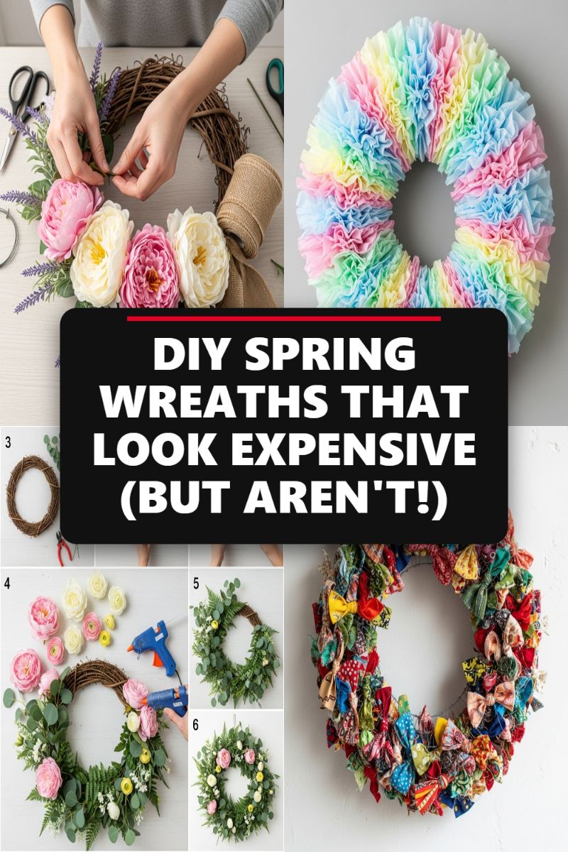 DIY SPRING WREATHS THAT LOOK EXPENSIVE (BUT AREN'T!)