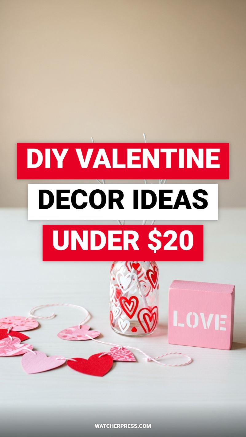 DIY Valentine Decor Ideas Under $20