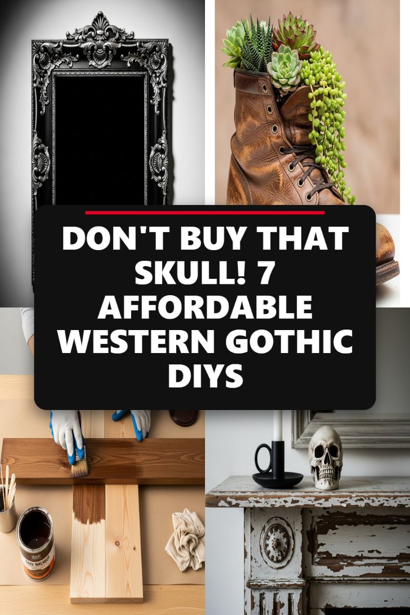 DON'T BUY THAT SKULL! 7 AFFORDABLE WESTERN GOTHIC DIYS