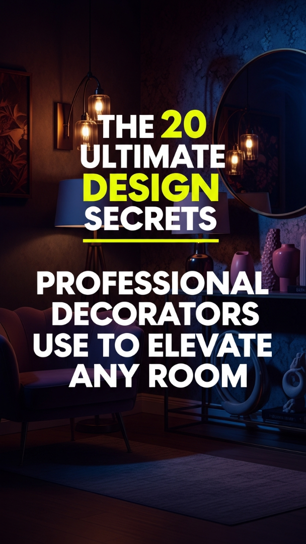 The 20 Ultimate Design Secrets Professional Decorators Use to Elevate Any Room.