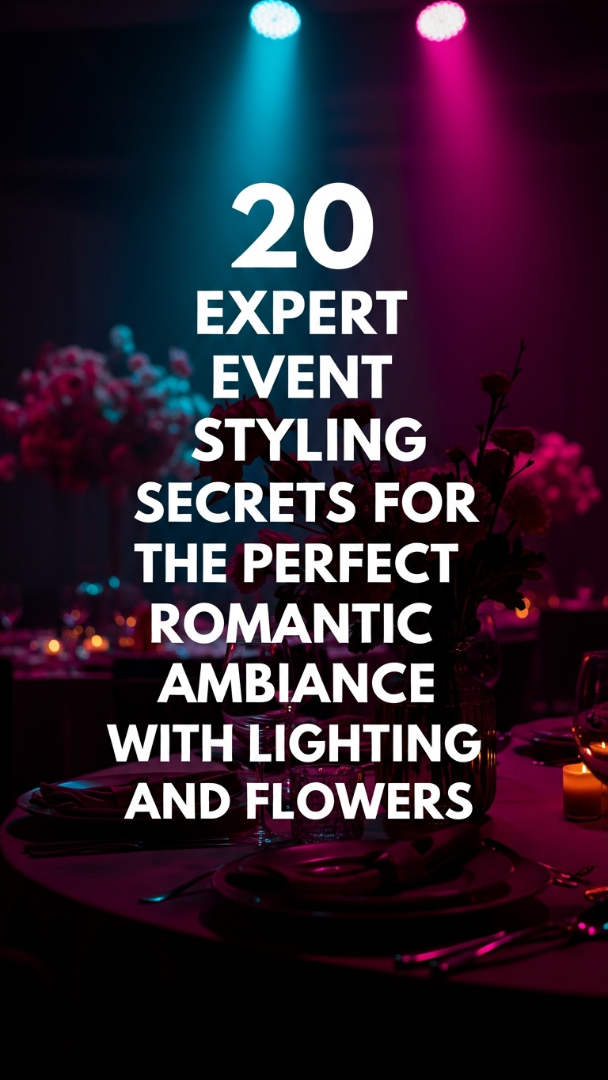 20 Expert Event Styling Secrets for Creating the Perfect Romantic Ambiance with Lighting and Flowers