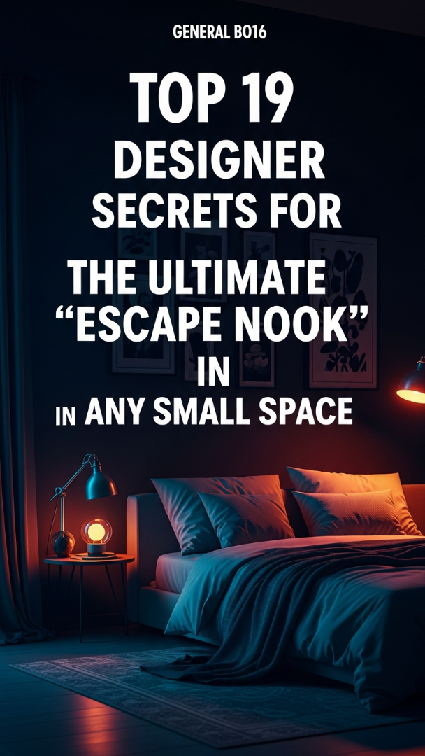 Top 19 Designer Secrets for Creating the Ultimate "Escape Nook" in Any Small Space