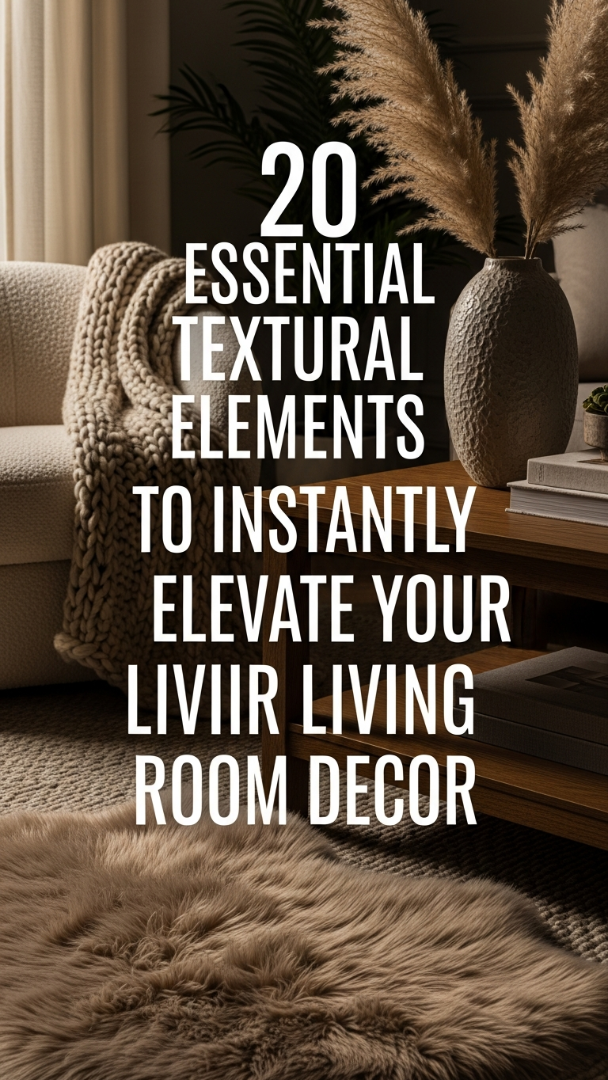 20 Essential Textural Elements to Instantly Elevate Your Living Room Decor