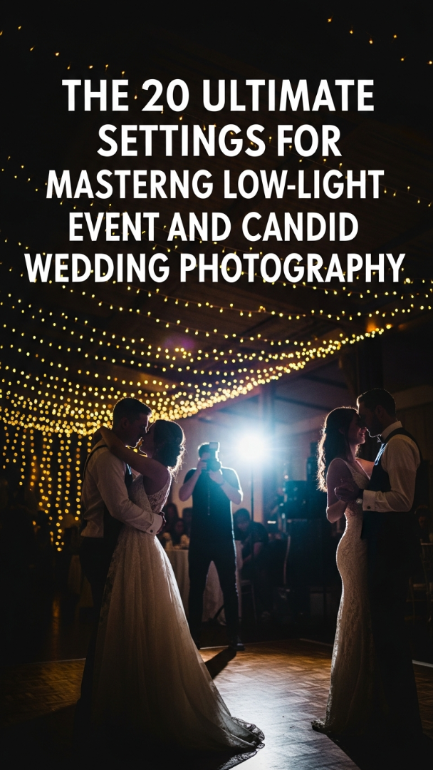 The 20 Ultimate Settings for Mastering Low-Light Event and Candid Wedding Photography.
