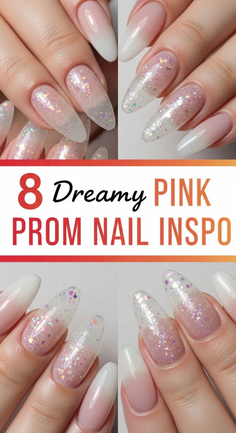 Dreamy Pink Prom Nail Inspiration
