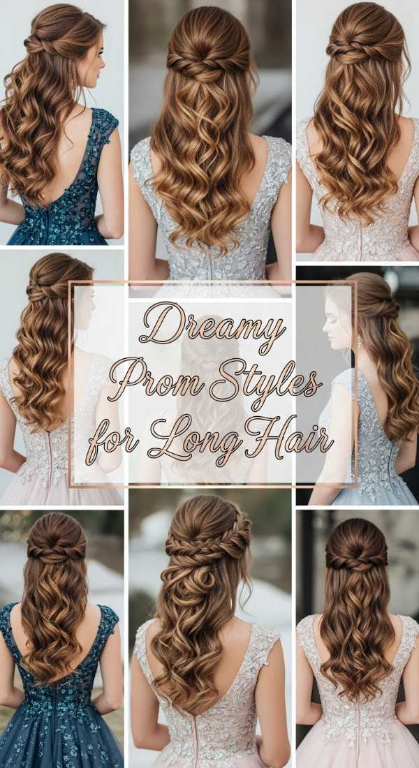 Dreamy Prom Styles for Long Hair