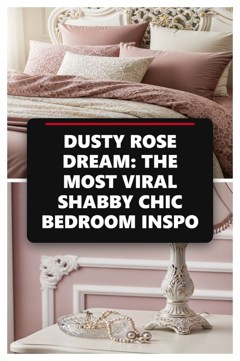 DUSTY ROSE DREAM: THE MOST VIRAL SHABBY CHIC BEDROOM INSPO