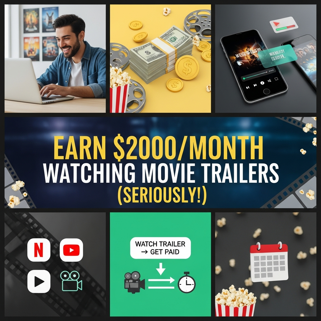 Earn $2000/Month Watching Movie Trailers (Seriously!)