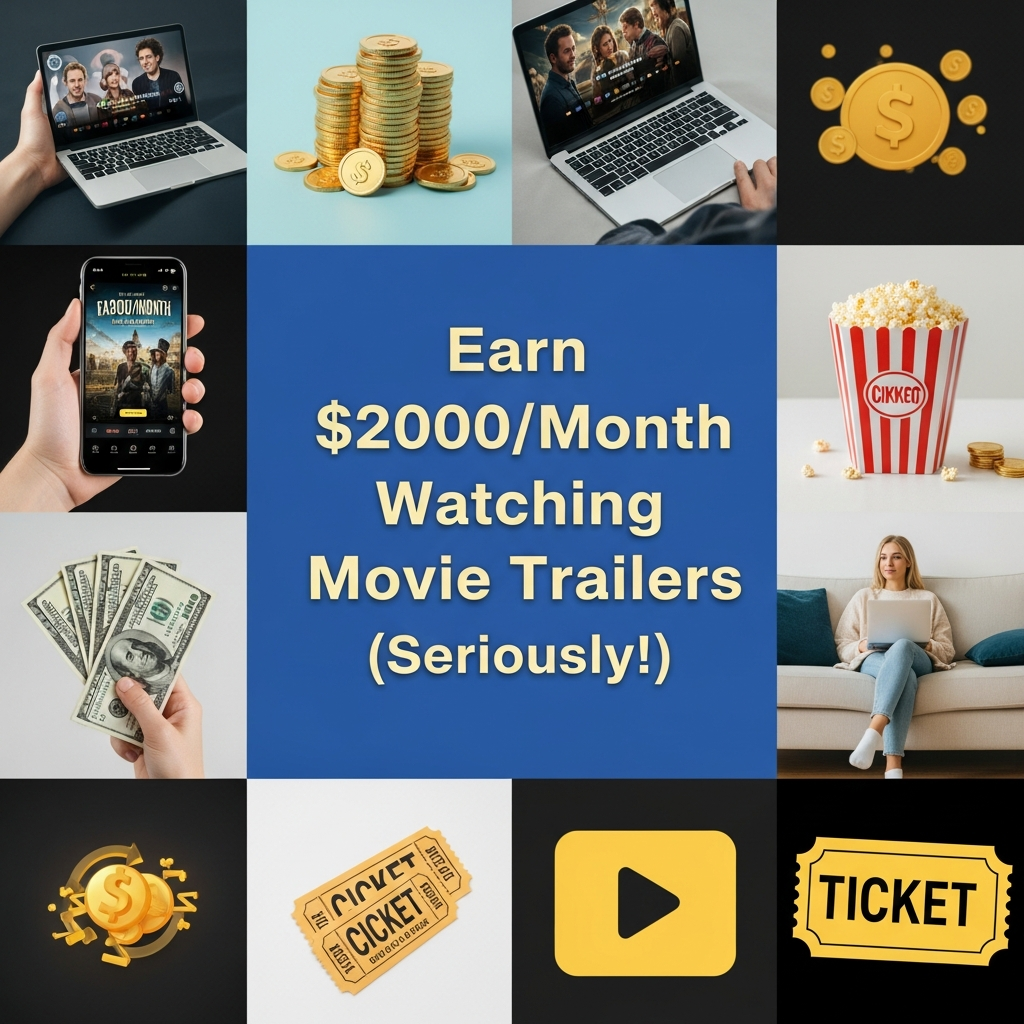 Earn $2000/Month Watching Movie Trailers (Seriously!)
