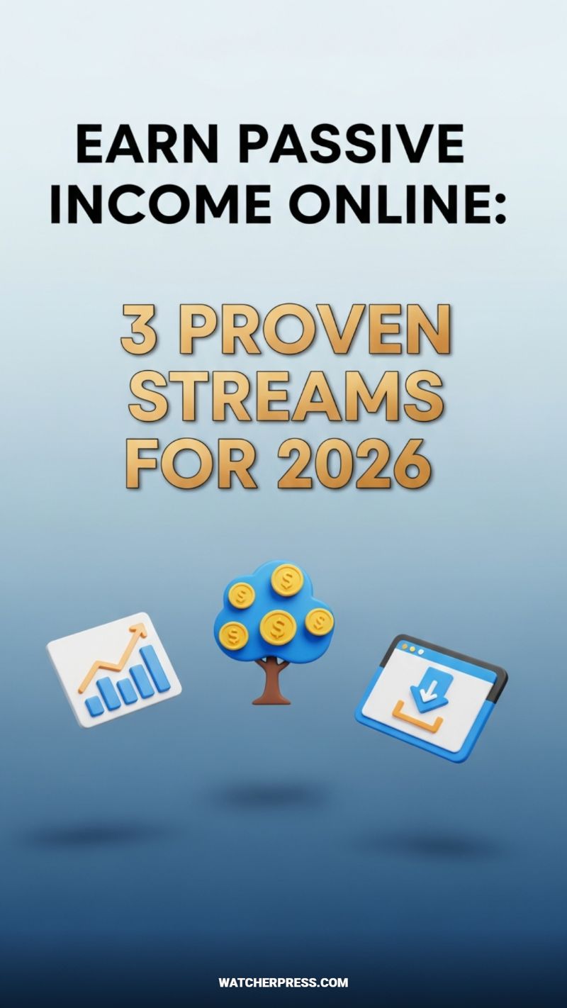 EARN PASSIVE INCOME ONLINE: 3 PROVEN STREAMS FOR 2026