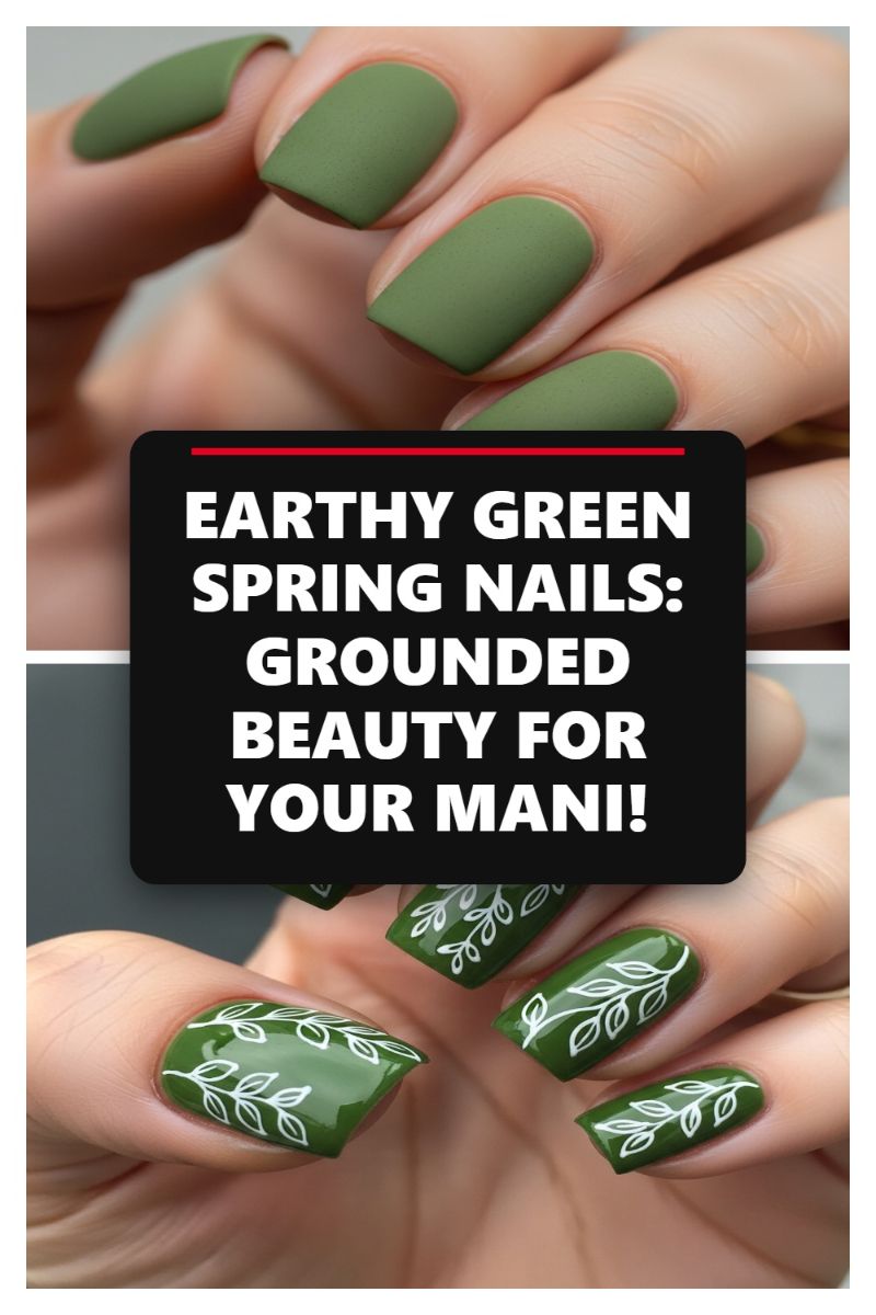 Spring Nails 2026: The Ultimate Trend Forecast for Your Manicure! EARTHY GREEN SPRING NAILS: GROUNDED BEAUTY FOR YOUR MANI!
