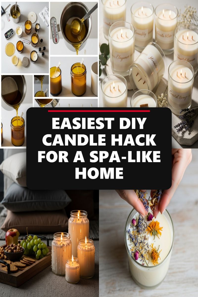 EASIEST DIY CANDLE HACK FOR A SPA-LIKE HOME