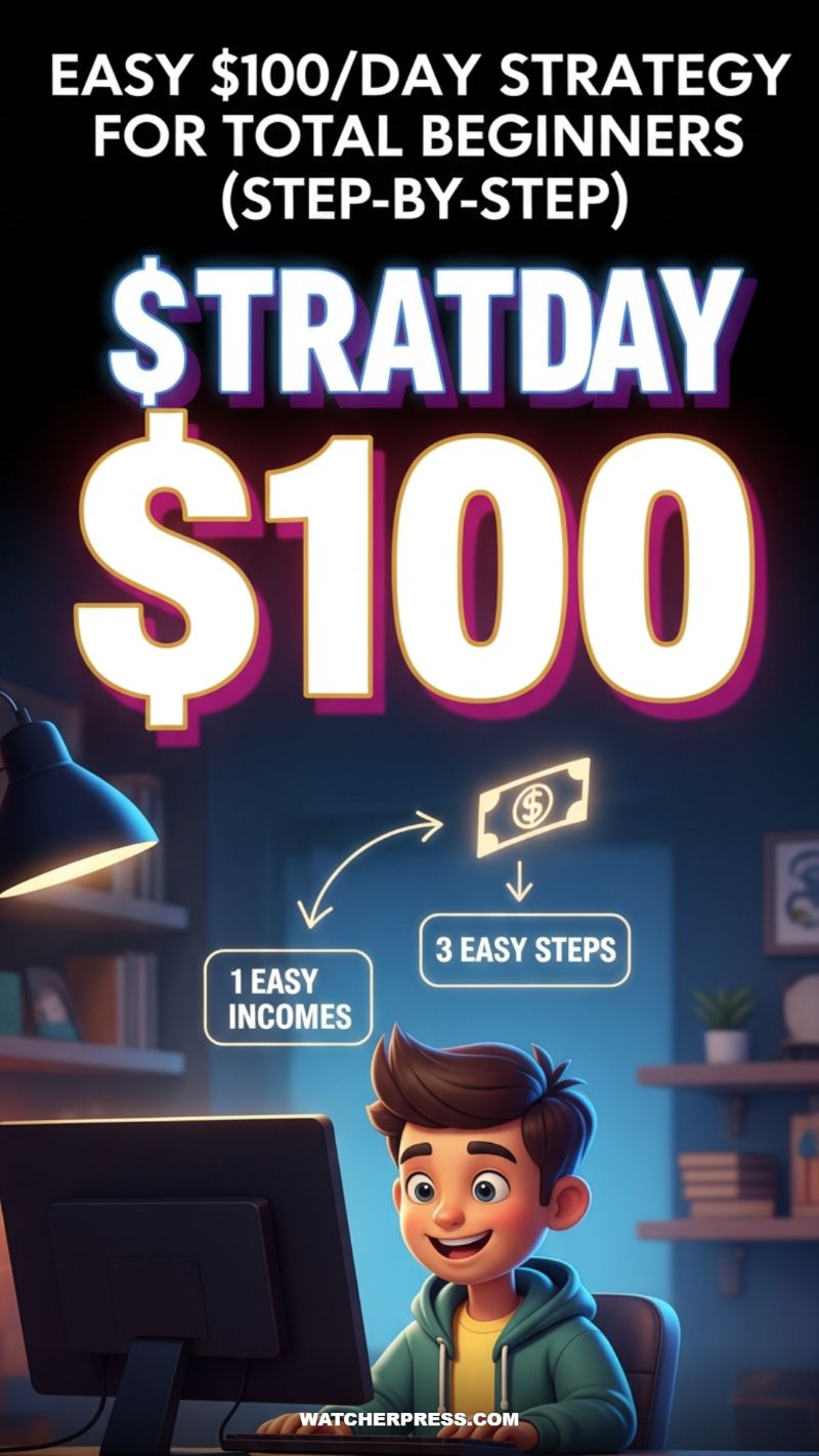 EASY $100/DAY STRATEGY FOR TOTAL BEGINNERS (STEP-BY-STEP)