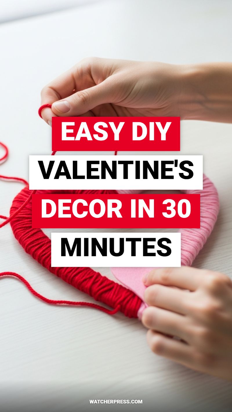 EASY DIY VALENTINE'S DECOR IN 30 MINUTES