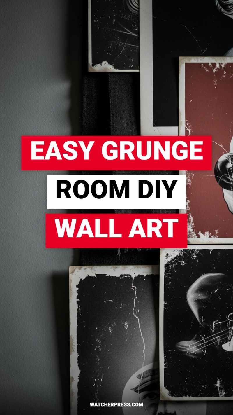 EASY GRUNGE ROOM DIY WALL ART