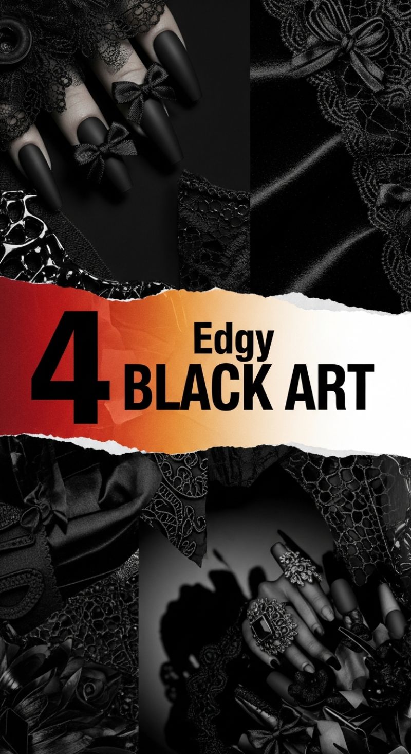 Edgy Black Art: Mastering the Textured Matte Finish