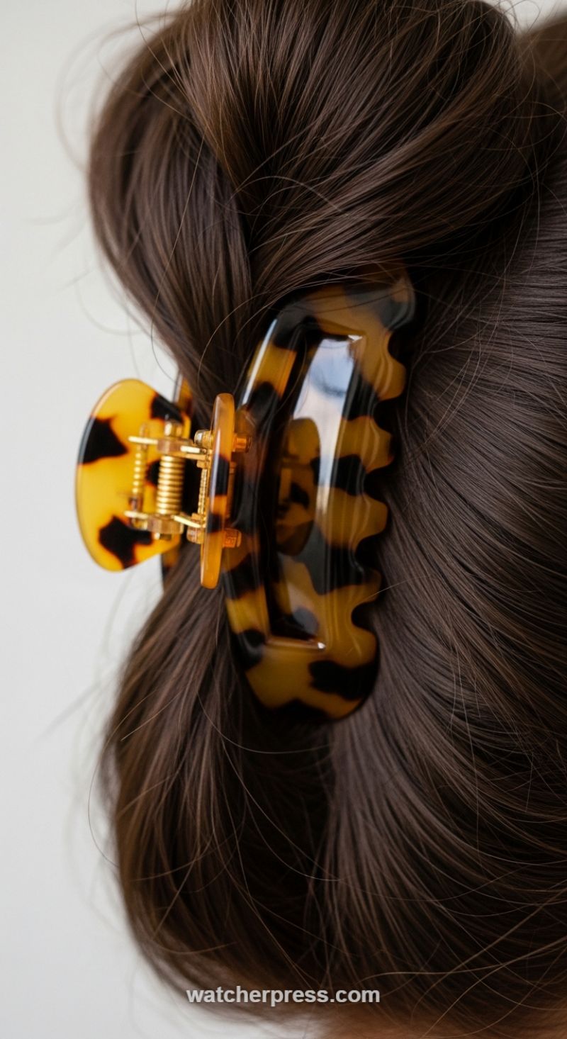 Effortless Elegance: Mastering the Polished Claw Clip Updo