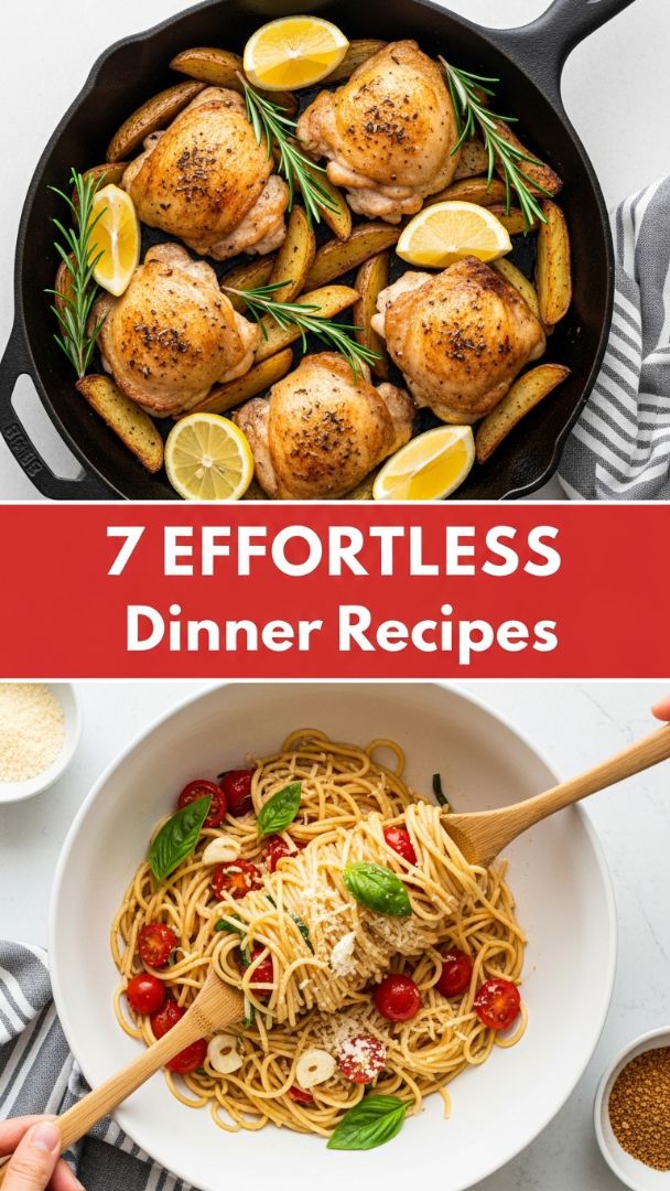Effortless Flavor: The Herb-Roasted Chicken & Fresh Tomato Pasta Combo