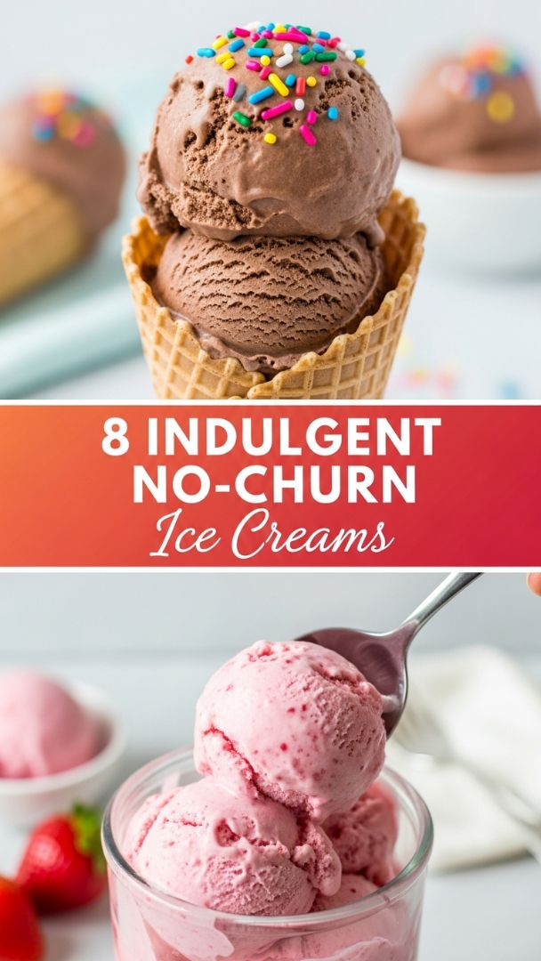 Effortless Indulgence: 8 No-Churn Ice Cream Recipes for Instant Dessert Gratification
