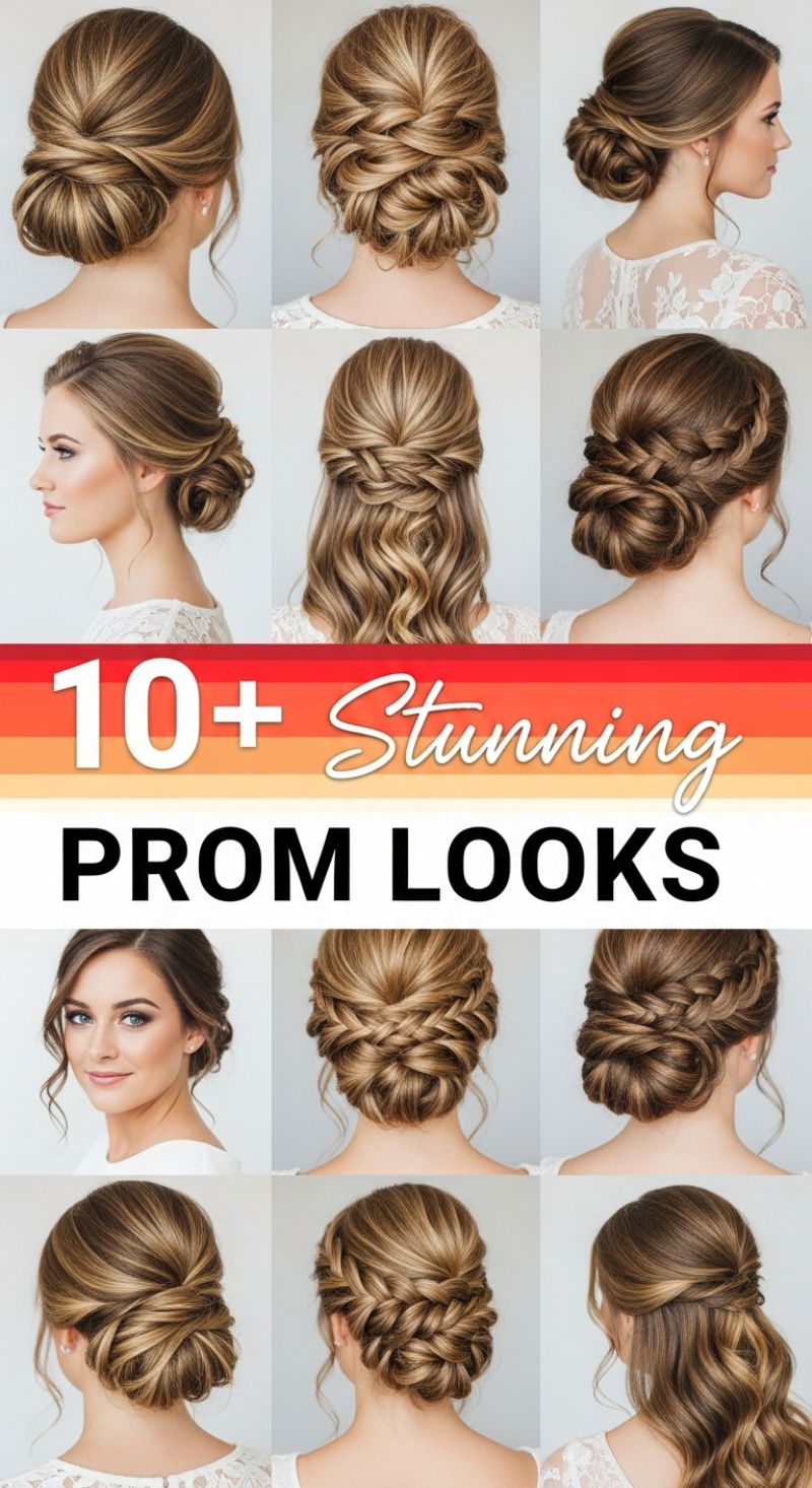 Elegant Braided & Twisted Updos and Half-Ups